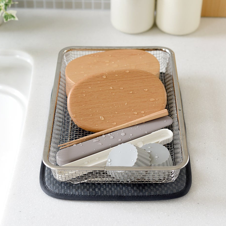 日本燕三条 薄型不銹鋼瀝水籃│Tsubame-Sanjo Slim Stainless Steel Draining Basket