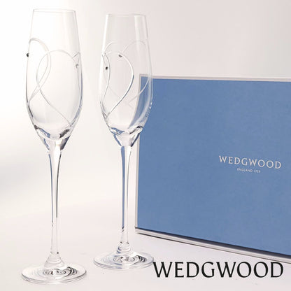 Wedgwood 心相印香檳杯套裝│Wedgwood Promise Hearts Pair Champagne Glasses