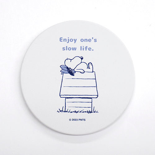 Snoopy Water Absorption Coaster - Slow Life│史諾比吸水杯墊 - 慢活
