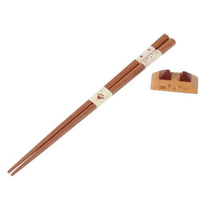 Kitten Wooden Chopsticks Set│小貓筷子連托架套裝
