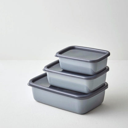 野田琺瑯 +Gray 食物貯存盒 (3種尺寸選擇)