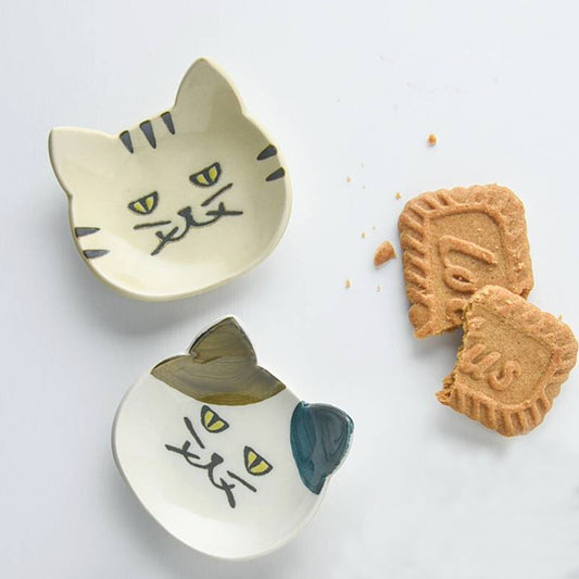 圓碌碌貓咪陶瓷托架 │Round Face Cat Ceramic Chopsticks Rest