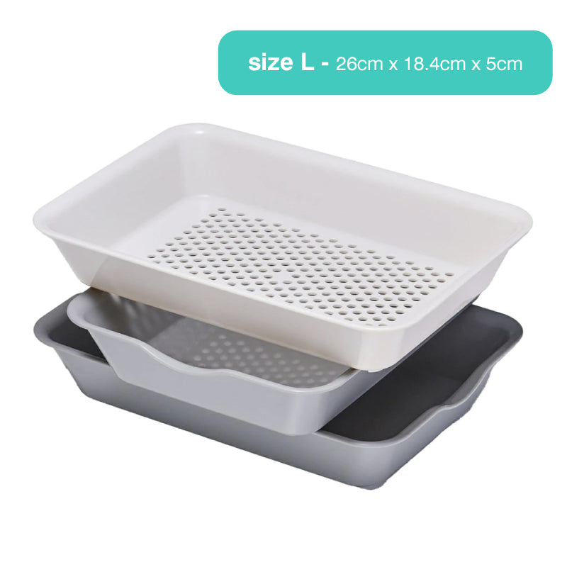 日本抗菌料理盤+筲箕套裝(2種尺寸)*Antibacterial Cooking Tray & Colander Set (2-size)