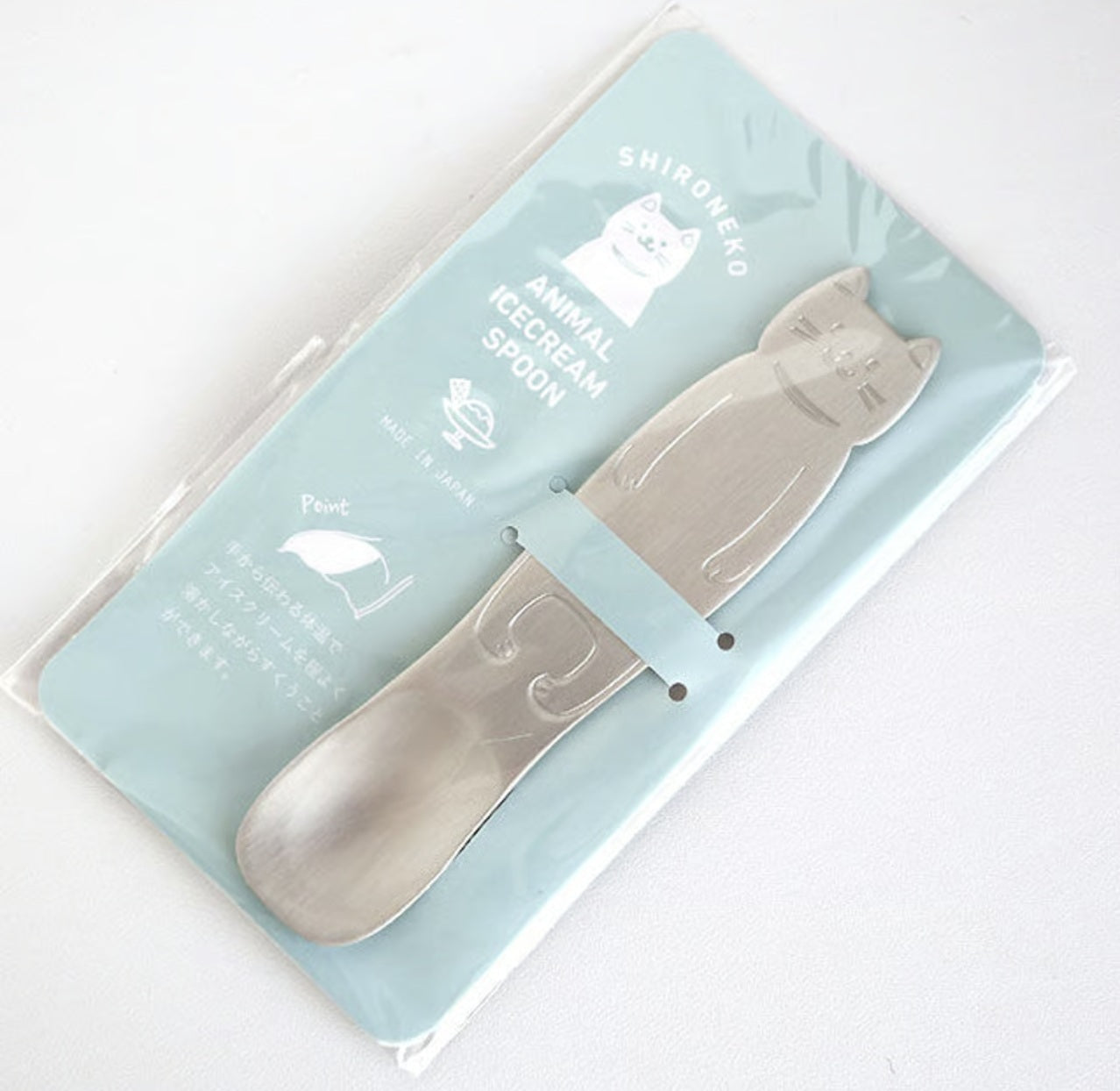 日本製貓咪雪糕匙羹套裝│Cat Aluminum Ice Cream Spoon Pair