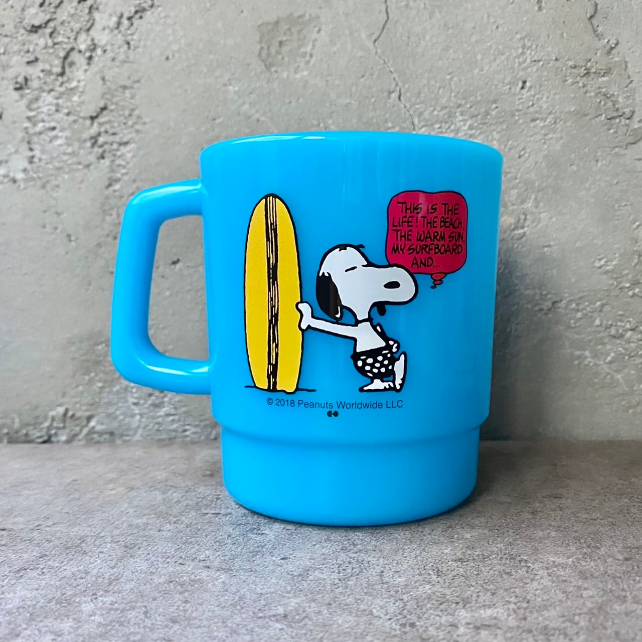 史諾比日本製復古風杯 (藍色)│Snoopy Retro Style Mug (Blue)