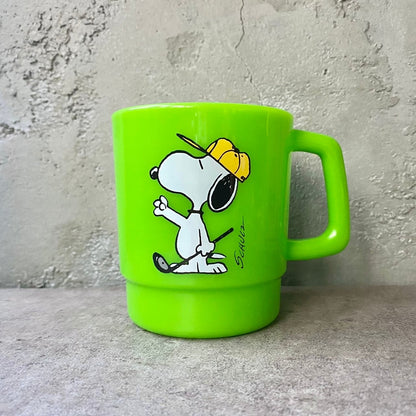 史諾比日本製復古風杯 (綠色)│Snoopy Retro Style Mug (Green)