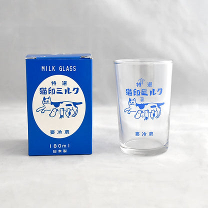 復古風貓印玻璃杯│Retro Cat Label Water Glass