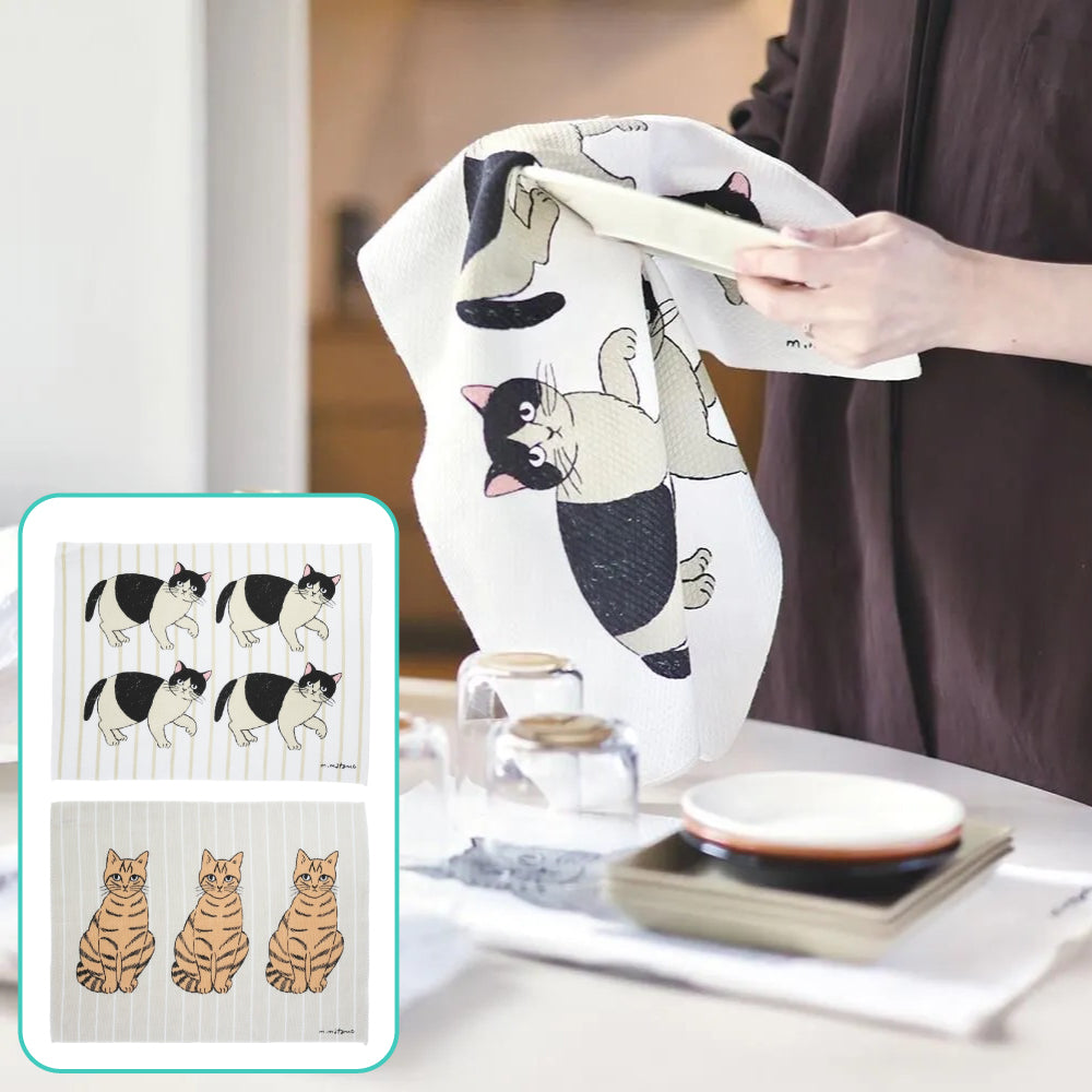 松尾小貓廚房抹巾│Miyuki Cat Kitchen Cloth
