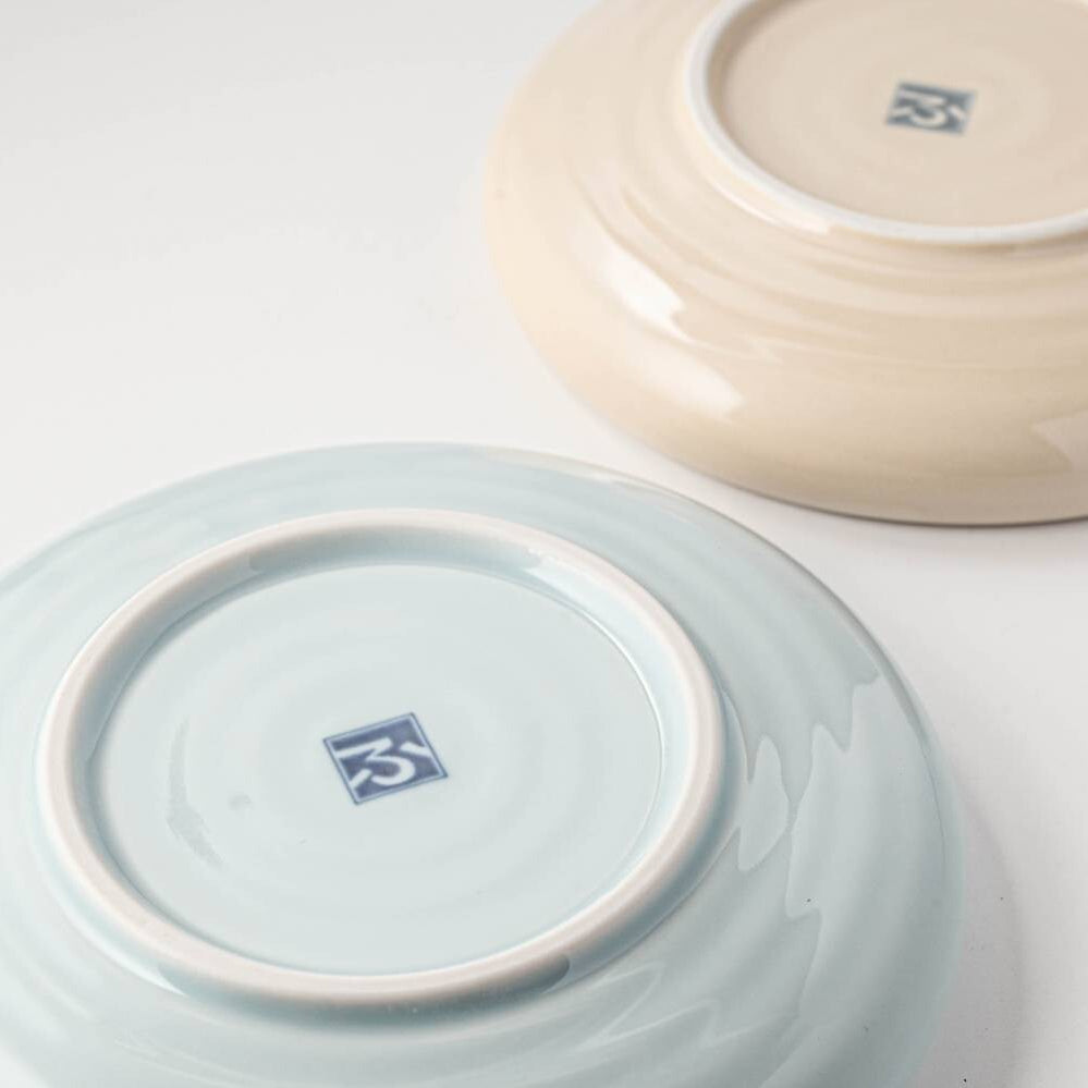 小羊溫柔搖籃曲圓碟 (粉藍色)│Little Sheep Gentle Lullaby Round Plate (Light Blue)