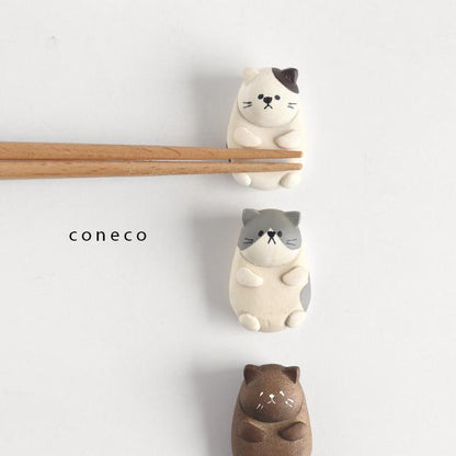 Coneco療癒貓筷子托架 │Coneco Healing Cat Chopsticks Rest