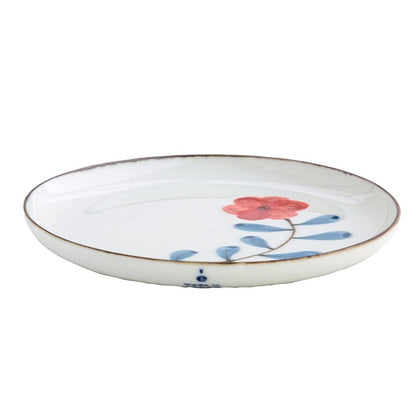 波佐見燒手繪罌粟花餐碟│Hasami Ware Hand-Painted Poppy Plate