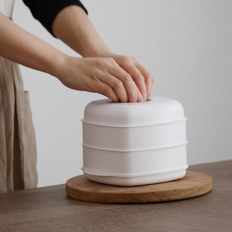 日本製雙層微波蒸籠料理盒 │Japanese Double-Layer Microwave Steamer