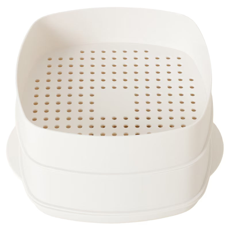 日本製雙層微波蒸籠料理盒 │Japanese Double-Layer Microwave Steamer