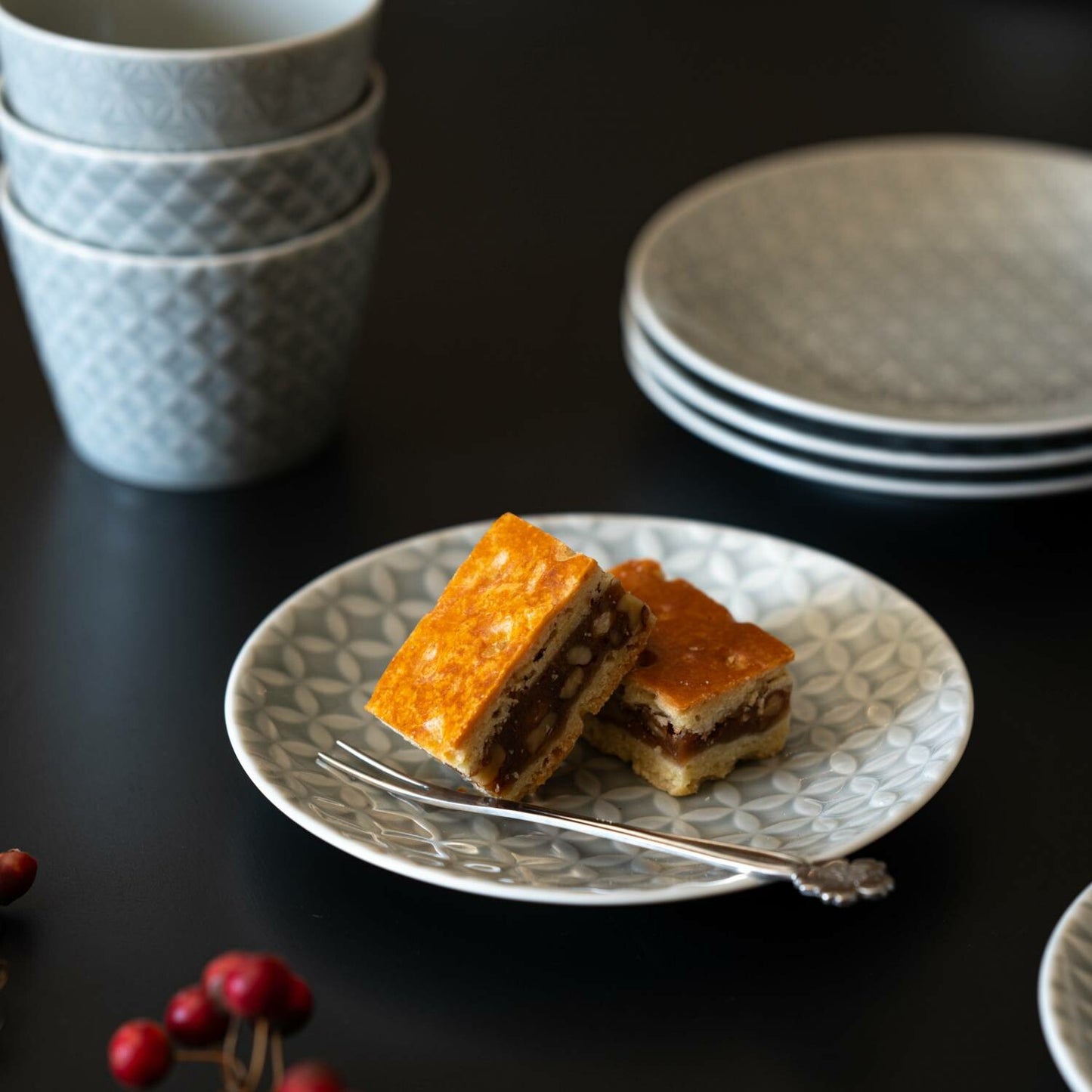 小田陶器 吉祥紋陶瓷碟│Oda Pottery Kissho Pottery Plate