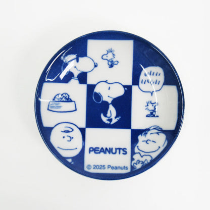 PEANUTS 美濃燒小碟 - 市松│PEANUTS Minoware Small Plate - Ichimatsu