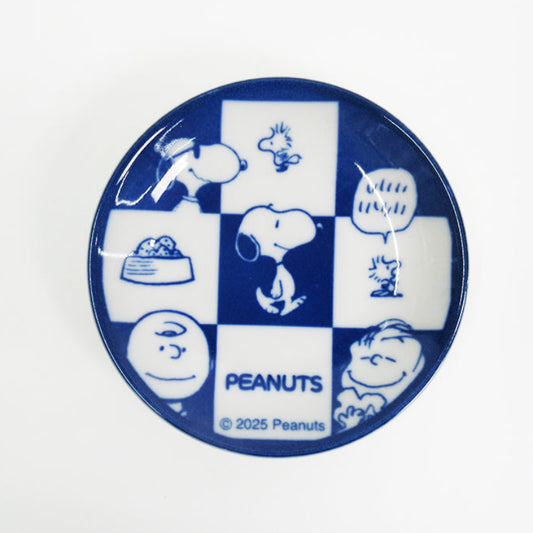PEANUTS 美濃燒小碟 - 市松│PEANUTS Minoware Small Plate - Ichimatsu