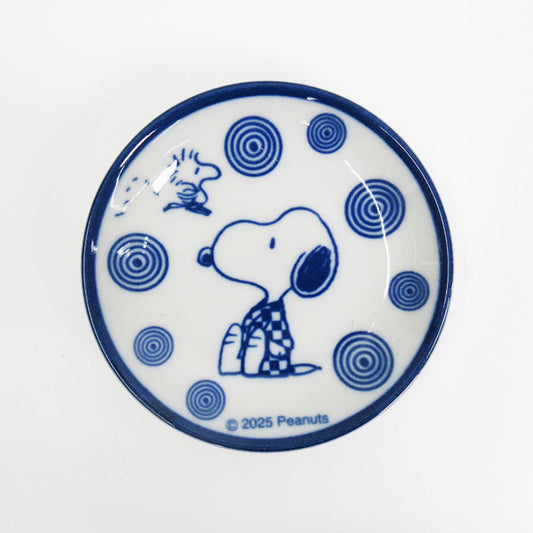 PEANUTS 美濃燒小碟 - 波│PEANUTS Minoware Small Plate - Swirl