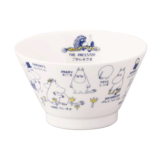 日本製姆明圖鑑飯碗│Moomin Arekore Japanese Bowl