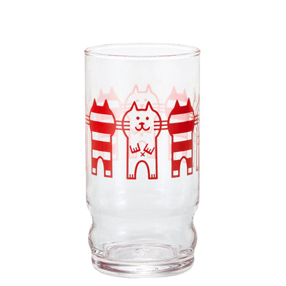 ADERIA昭和風貓咪玻璃杯│ADERIA Showa-Style Cat Glass Tumbler