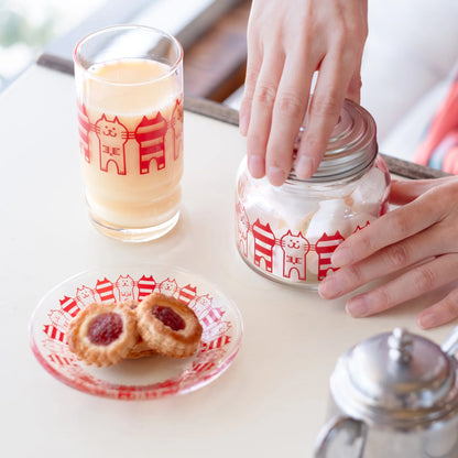 ADERIA昭和風貓咪玻璃杯│ADERIA Showa-Style Cat Glass Tumbler