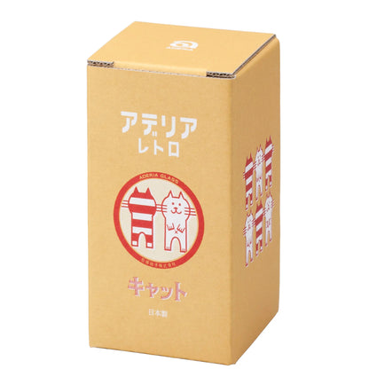 ADERIA昭和風貓咪玻璃杯│ADERIA Showa-Style Cat Glass Tumbler