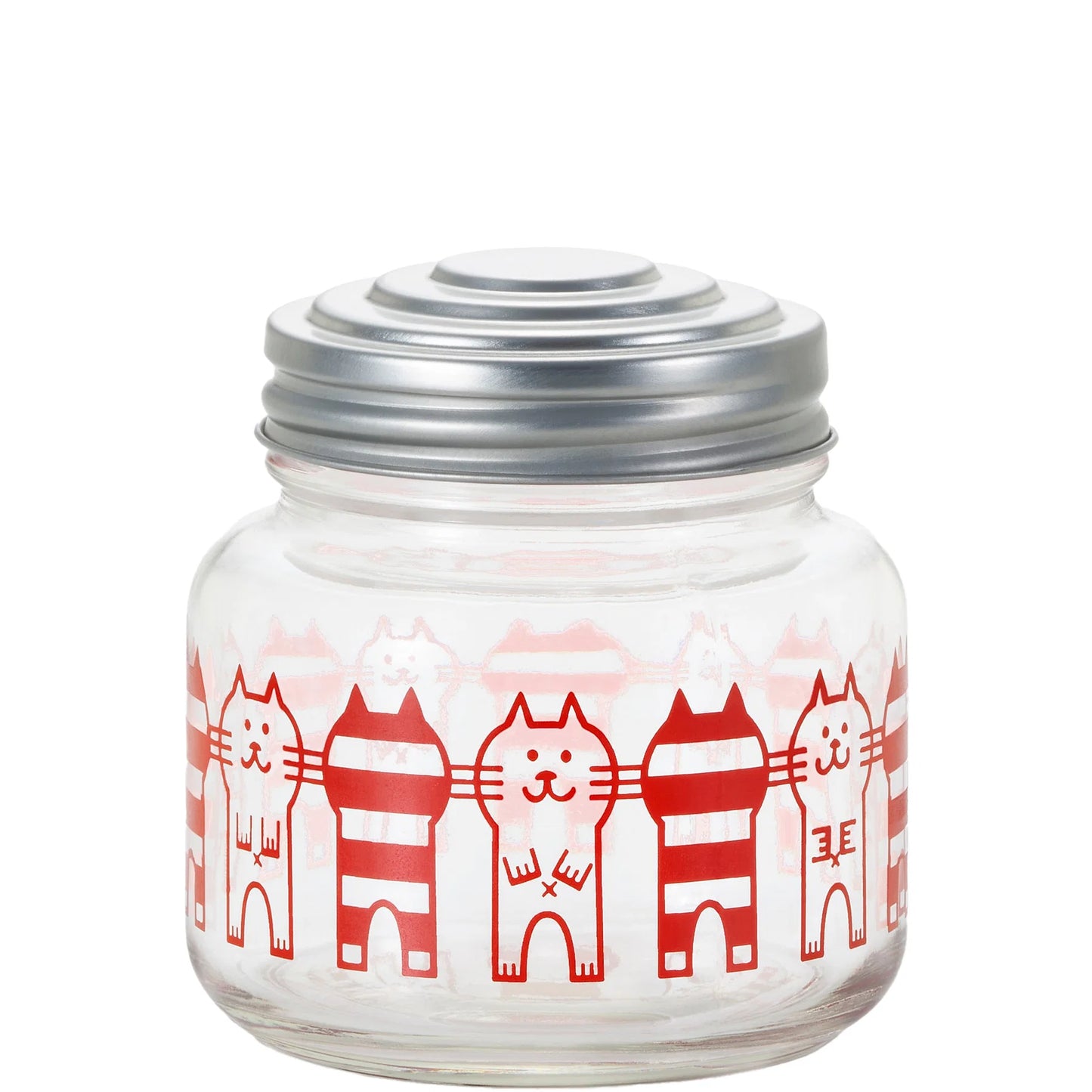 ADERIA昭和風貓咪玻璃收納罐│ADERIA Showa-Style Cat Glass Canister