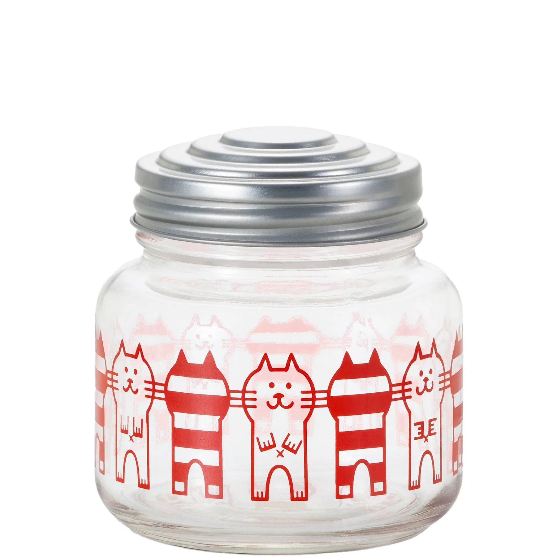 ADERIA昭和風貓咪玻璃收納罐│ADERIA Showa-Style Cat Glass Canister
