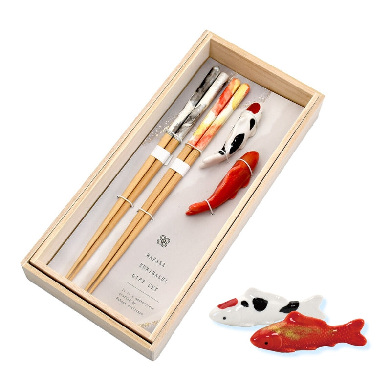 錦鯉若狹塗筷子禮盒│Koi Lacquered Chopsticks Gift Set
