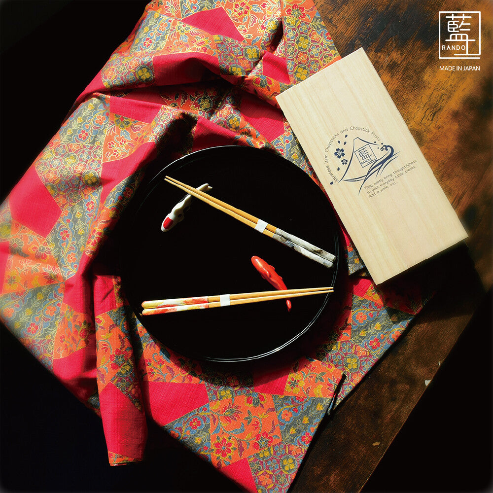 錦鯉若狹塗筷子禮盒│Koi Lacquered Chopsticks Gift Set
