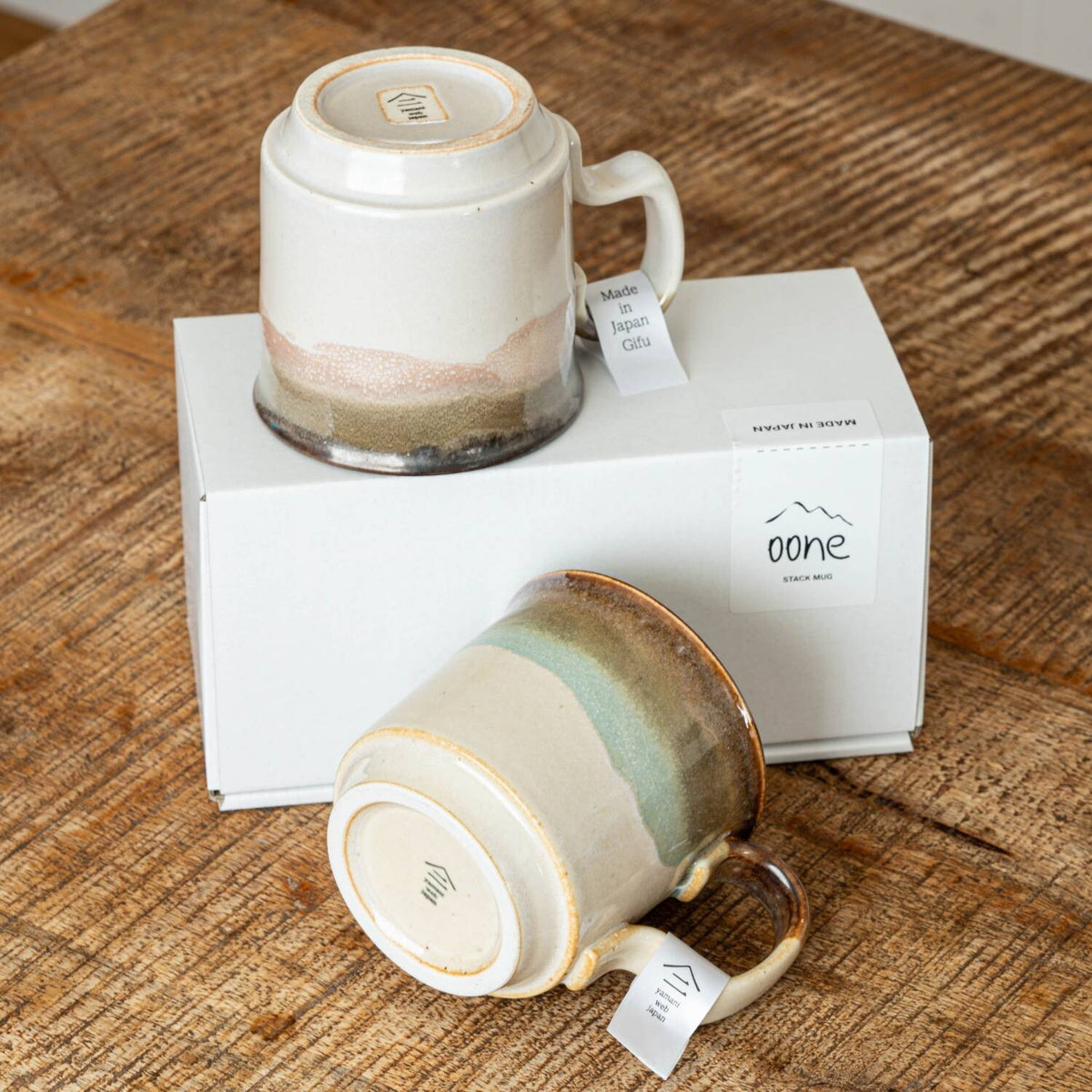 尾根釉彩美濃燒陶瓷杯套裝│Ridge Glaze Mino Ware Ceramic Mug Set