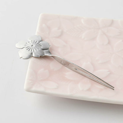 和心 櫻花不鏽鋼甜點叉│Wagokoro Sakura Stainless Steel Dessert Pick