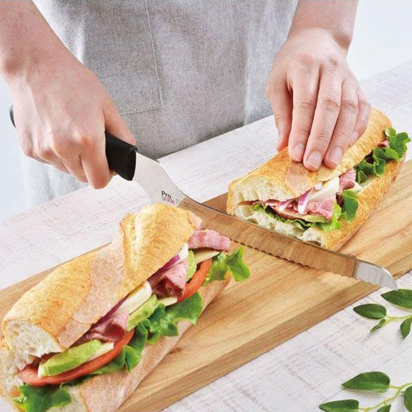 日本 ProGrade 鋸齒麵包刀│Japan ProGrade Serrated Bread Knife with Blade Cover