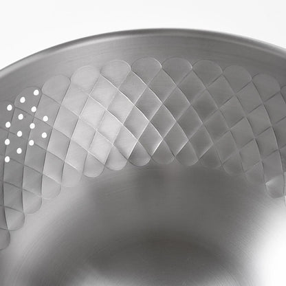 燕三条製 不鏽鋼米研磨盆（18cm）
