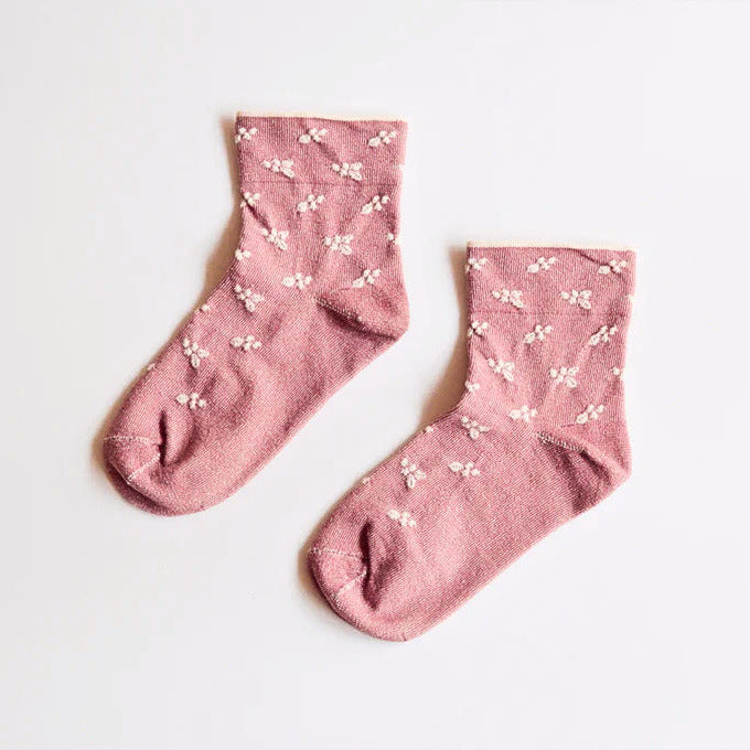 天衣無縫 有機棉柔短襪 (粉紅)│Tenimuhou Organic Cotton Gentle Ankle (Pink)