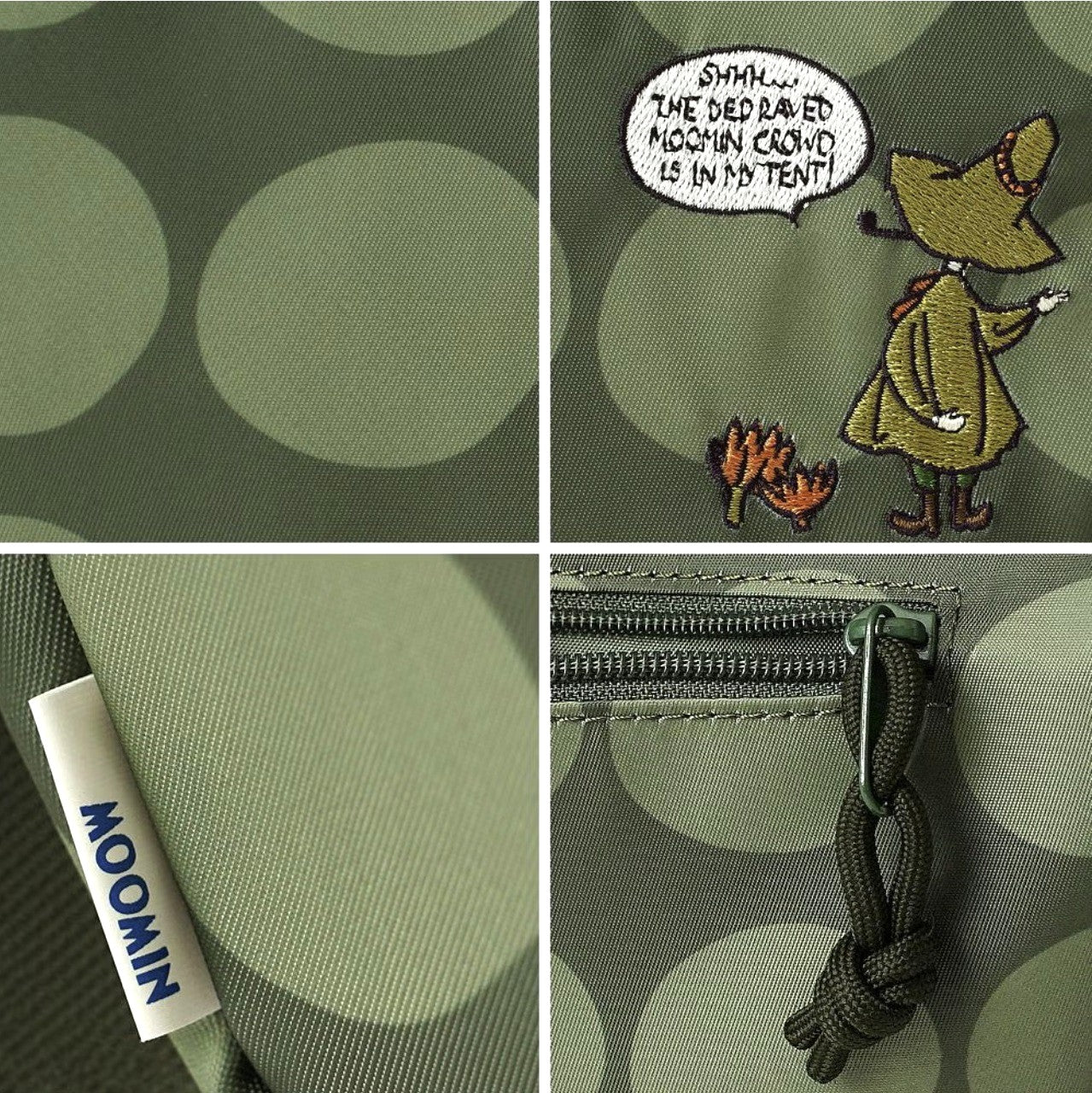 史力奇刺繡半月形斜揹袋 │Snufkin Embroidered Half Moon Crossbody Bag 