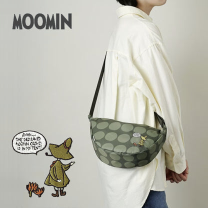 史力奇刺繡半月形斜揹袋 │Snufkin Embroidered Half Moon Crossbody Bag 