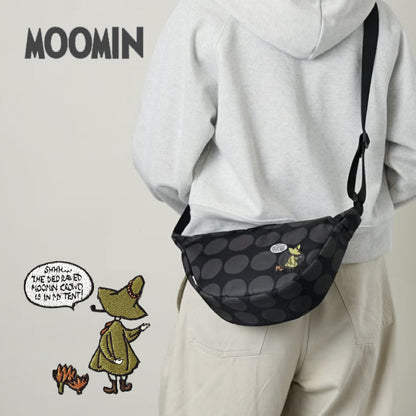 史力奇刺繡半月形斜揹袋 │Snufkin Embroidered Half Moon Crossbody Bag 