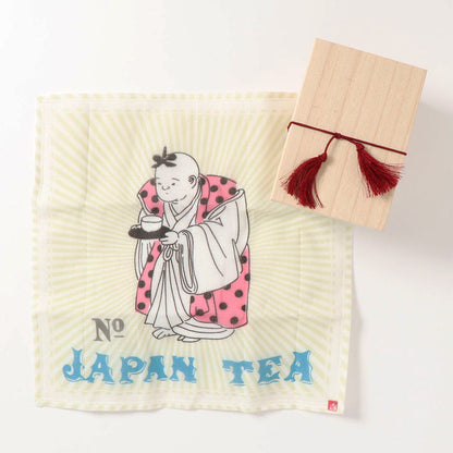 新潟縣茶盒連茶巾 - 茶酌人形│Niigata prefecture Teabox & Tea Towel Set - Tea Man