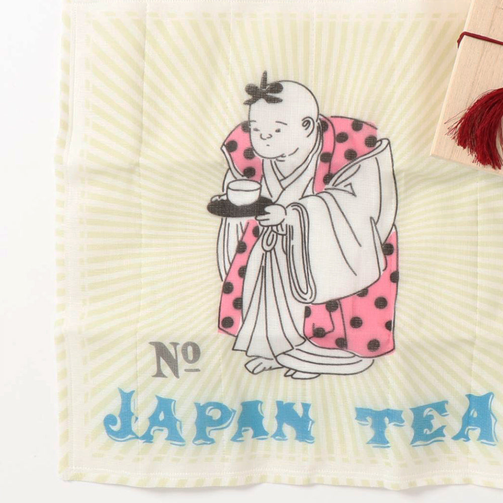 新潟縣茶盒連茶巾 - 茶酌人形│Niigata prefecture Teabox & Tea Towel Set - Tea Man