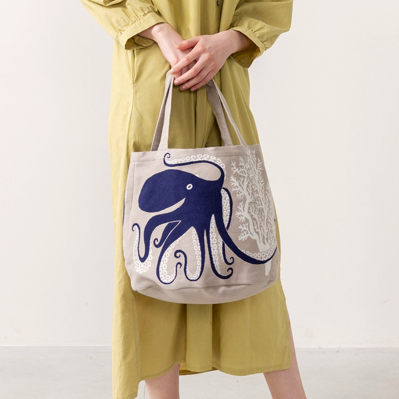 森田Miw 圓底手提袋 - 八爪魚