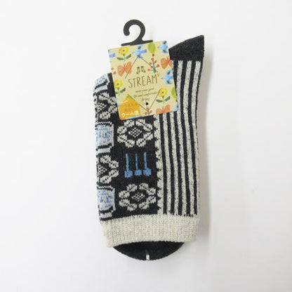 Stream Scandinavian Wool Blend Socks (2 pairs) │Stream 北歐羊毛混紡襪子 (2對)
