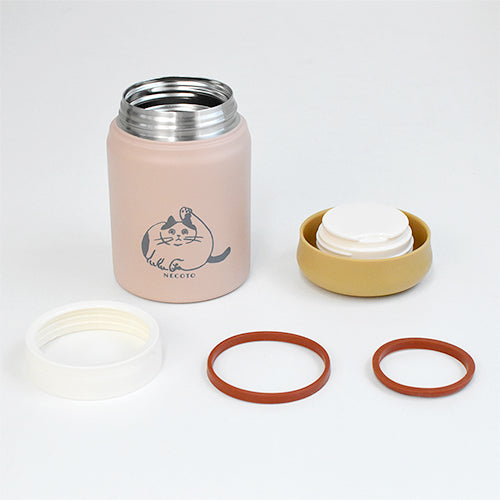 Nekoto Cat Thermal Food Pot - Soft Pink│Nekoto貓兒保溫湯壺 - 淡粉紅