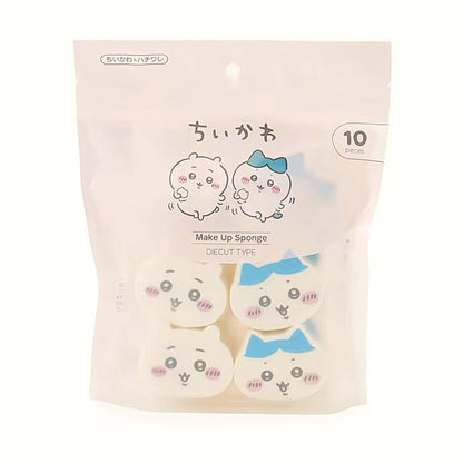 吉伊卡哇 造型化妝海棉 (小可愛+小八貓)│Chiikawa Makeup Sponge (chiikawa & hachiware)