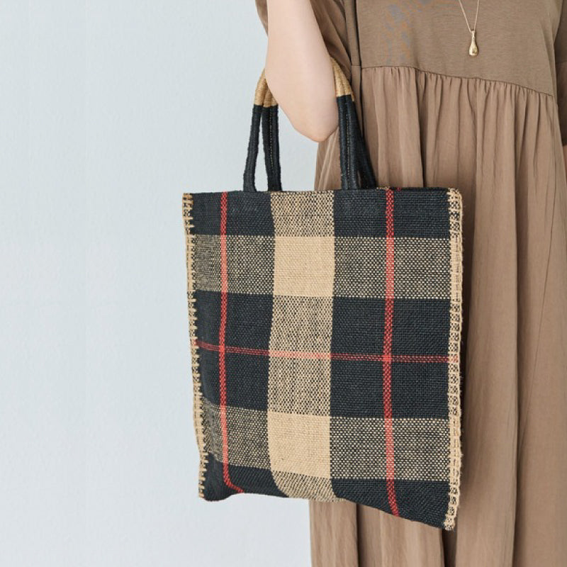 TARANGO 手工編織手袋 - 格紋│TARANGO Handcraft Handbag - Check