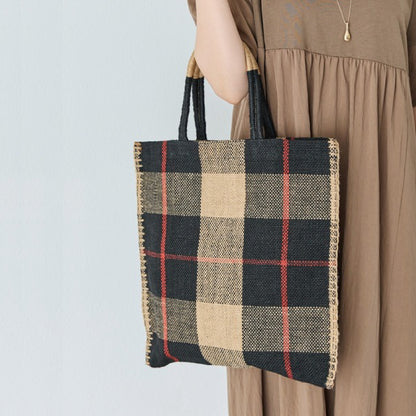 TARANGO 手工編織手袋 - 格紋│TARANGO Handcraft Handbag - Check
