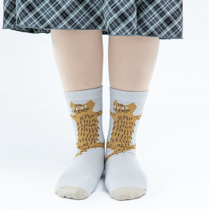 攀爬小貓短襪 │Clinging Cat Crew Socks