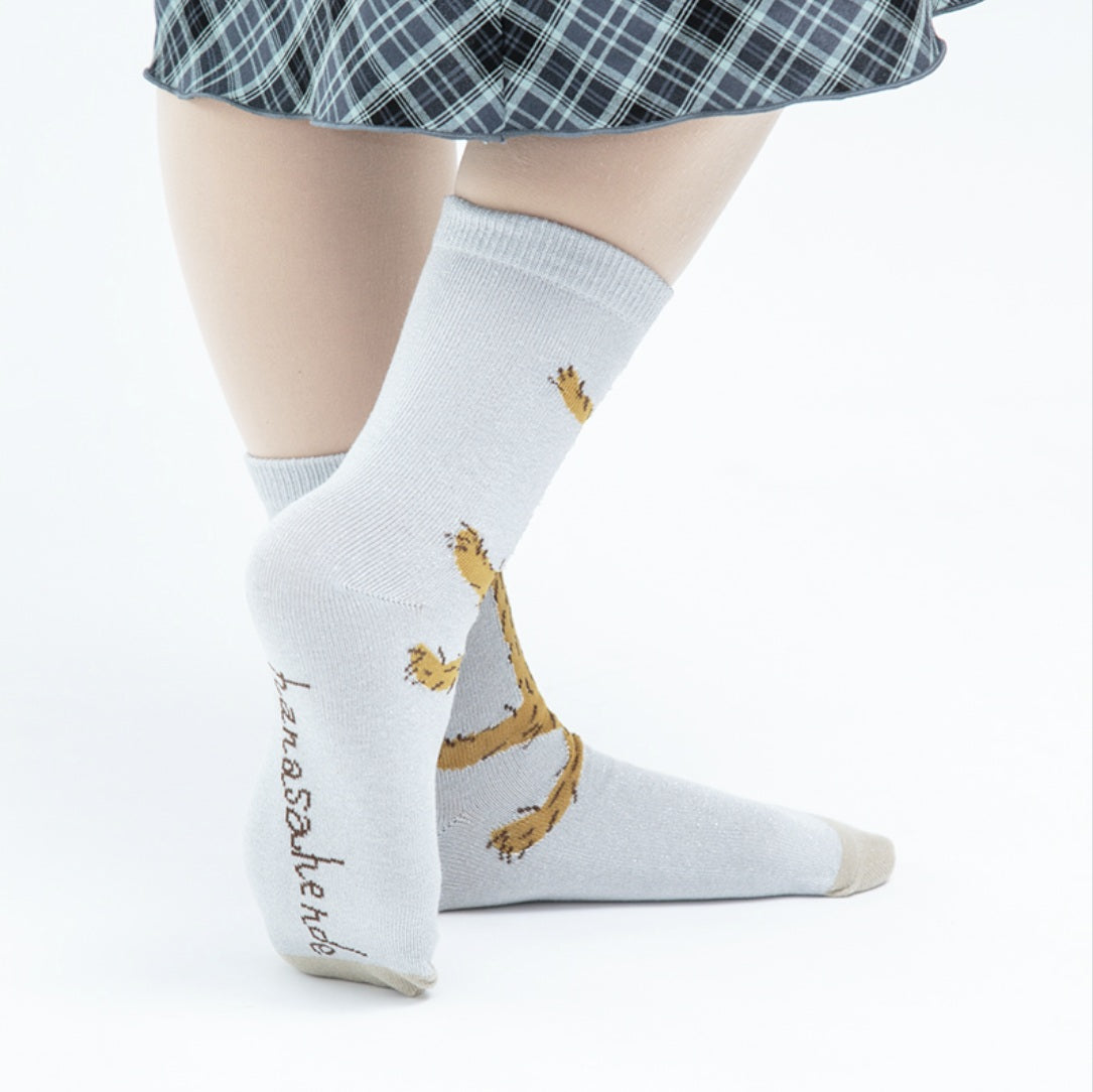 攀爬小貓短襪 │Clinging Cat Crew Socks