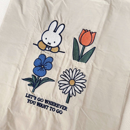 Miffy 刺繡肩背購物袋)│Miffy Shopping Bag with Strap