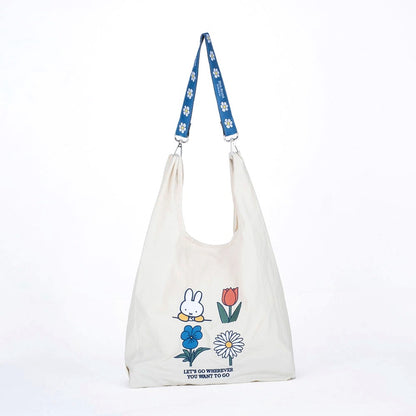 Miffy 刺繡肩背購物袋)│Miffy Shopping Bag with Strap