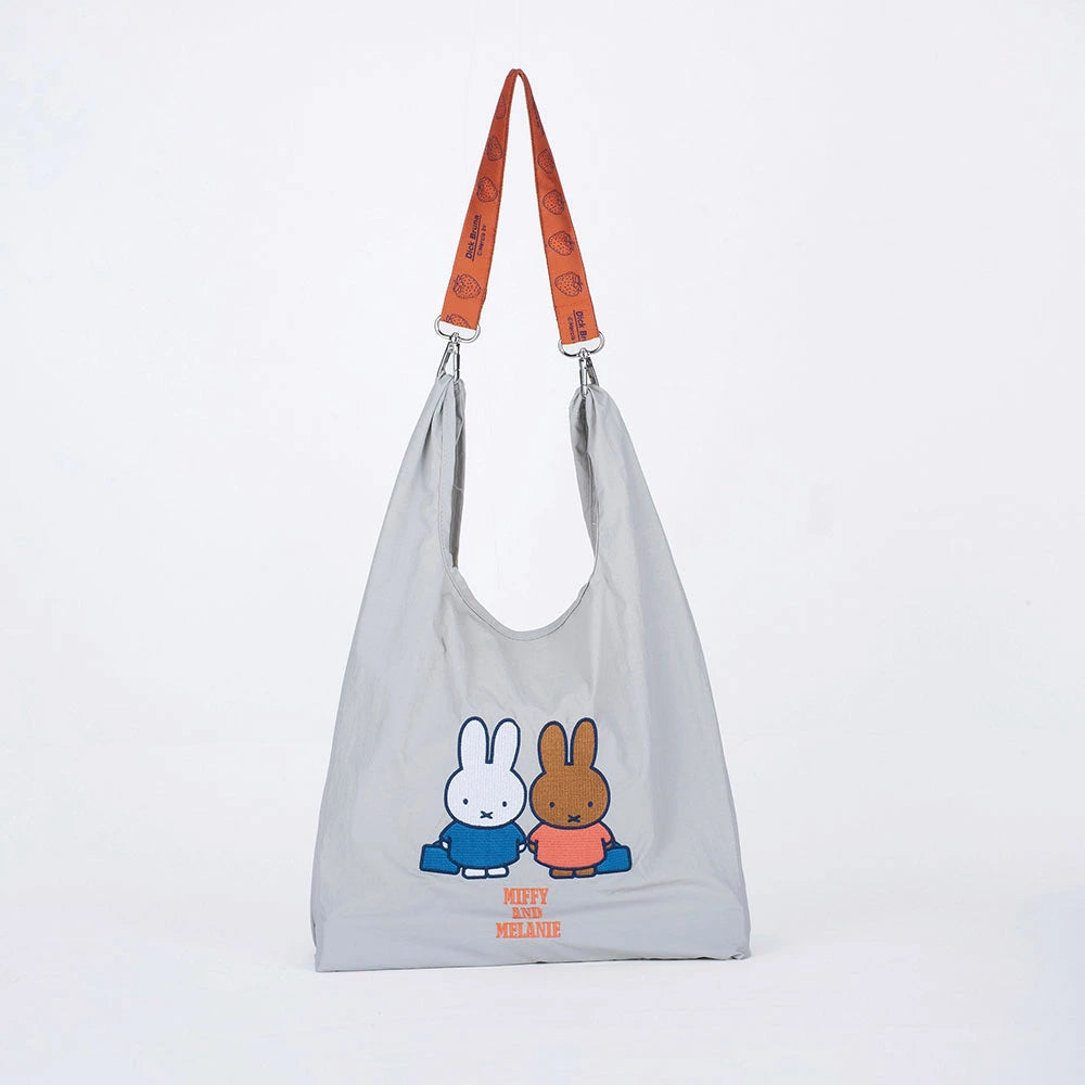 Miffy 刺繡肩背購物袋)│Miffy Shopping Bag with Strap